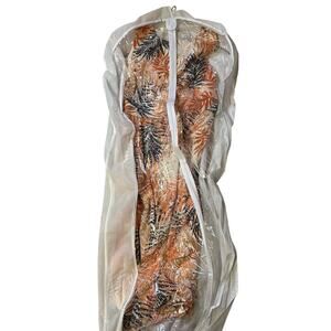 Kasper Women’s Sleeveless Crew Neck Printed Chiffon Dress Multicolor 16